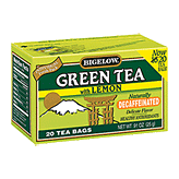 Bigelow  green tea with lemon, natually decaffeinated, 20 tea bags Left Picture